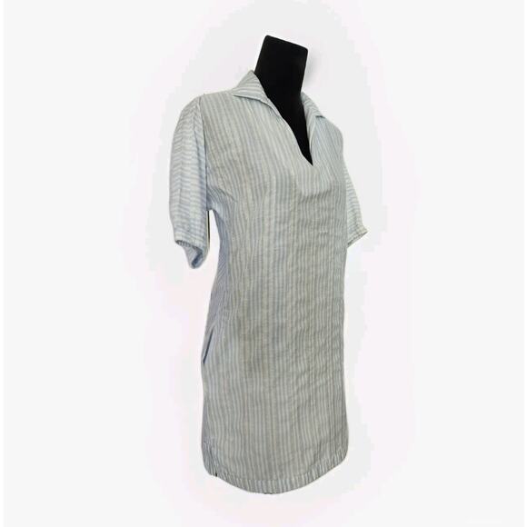 Emily McCarthy Women's Poppy Santorini Metallic Stripes Shift Dress Size XS - Picture 3 of 9